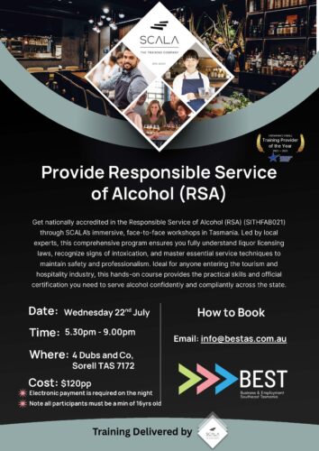 Responsible Service of Alcohol (RSA)